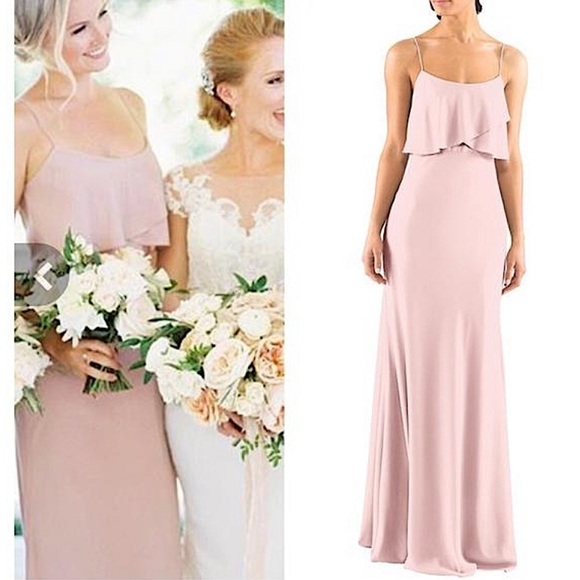 JENNY YOO Collection Blake Bridesmaid Mauve maxi dress women’s size 4 - Picture 1 of 11